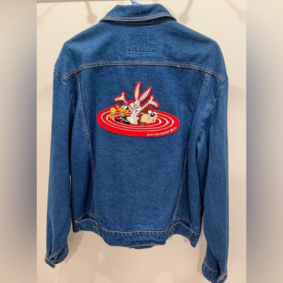 Looney Tunes Mania Jackets & Blazers - VTG 90s LOONEY TUNES Denim Jacket